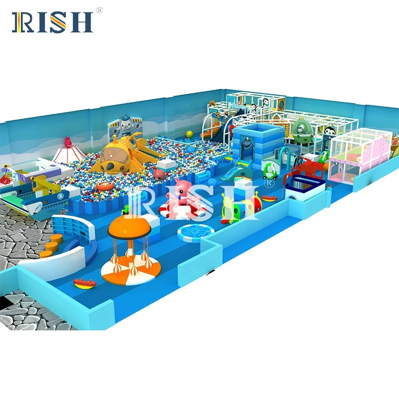 Castle indoor playground candy theme indoor playground ball pool  climbing wall kids games arcade  pool slide  foam ball pit