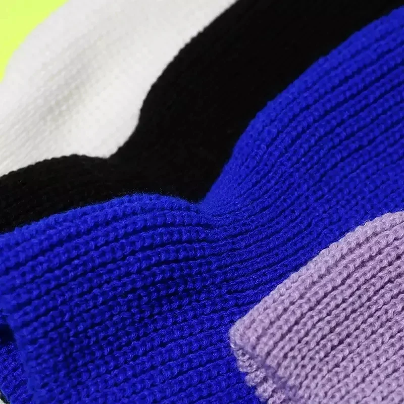 Outdoor Sports Cycling Hat 3-Holes Full Face Knitted Neck Cover Winter Balaclava Ski Face Mask for Men Women