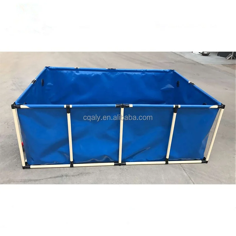 Plastic Fish Pond PVC Foldable Flexible Soft fish farming tanks fish pond square plastic ponds