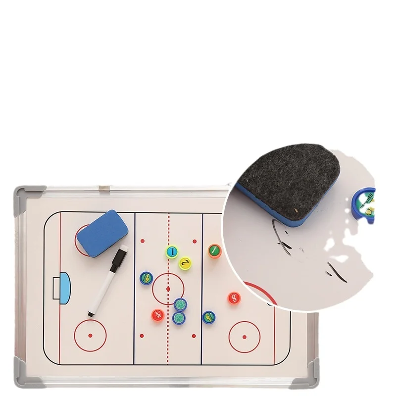 Aluminum alloy Ice hockey tactical board magnetic coach diagram display board teaching board