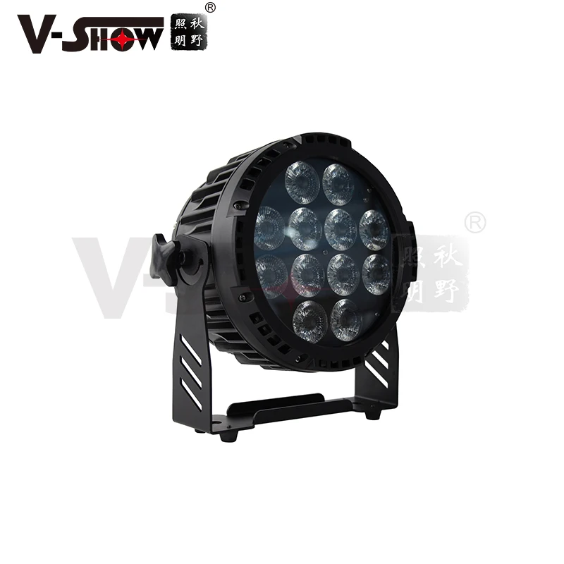 V-Show Waterproof LED Battery Par Light for Wedding Party Outdoor LED Battery Stage Lights Waterproof 12 * 18W RGBWA UV IP65