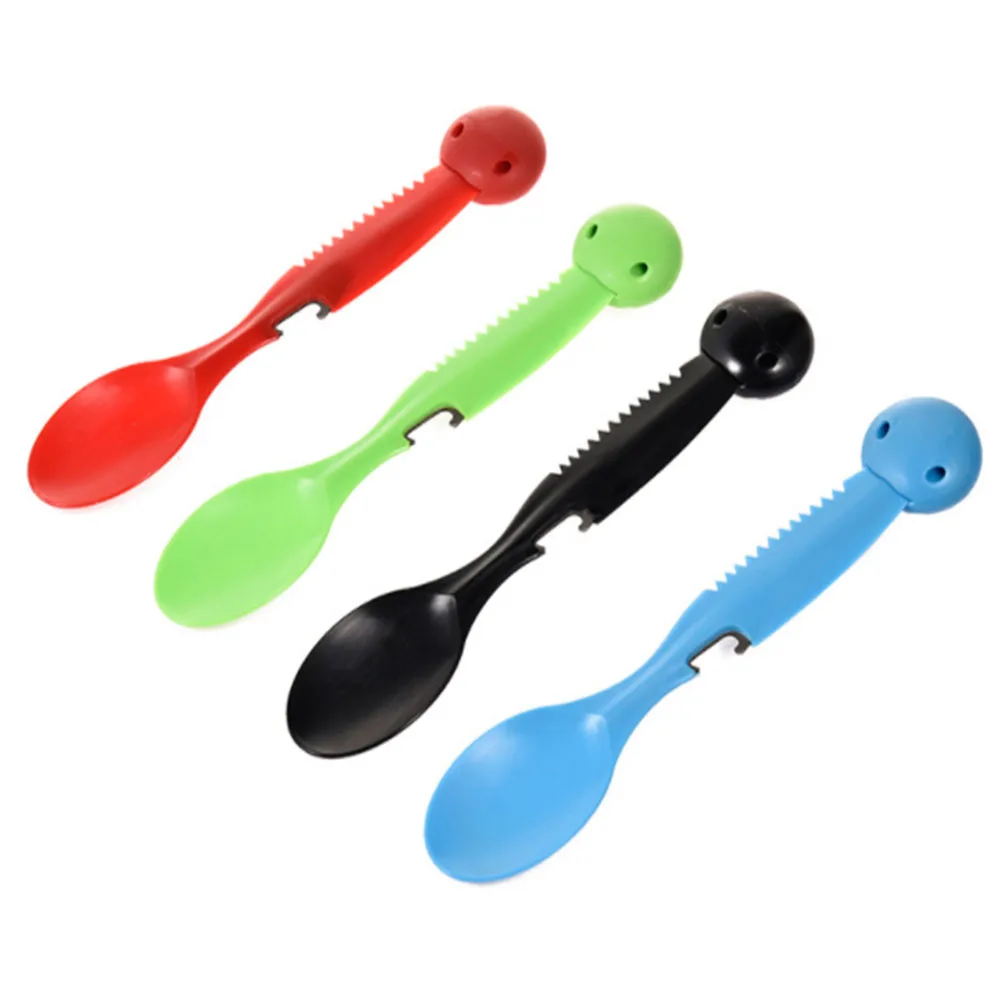 Travel Portable Cutlery Multifunctional Creative Tableware Set Reusable Flatware Plastic Cutlery Set