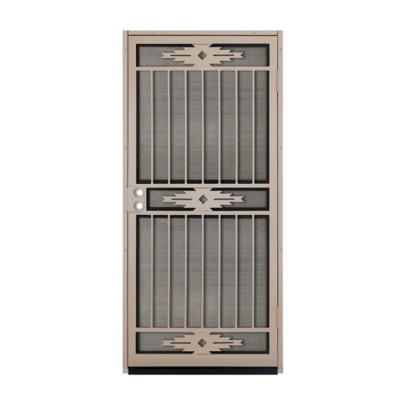 home metal iron main entrance doors grill design steel wrought iron grill door