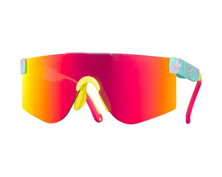 Hot Sell Trending Fashion Custom Large Rimless Pit Sun Glasses Youth Girls Boys Sunglasses For Kids With Logo