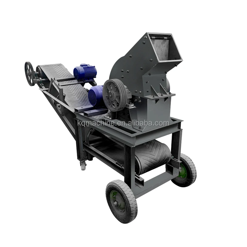 China Factory Portable Mobile Hammer Crusher Limestone Gold Mining Coal Crushing Machine