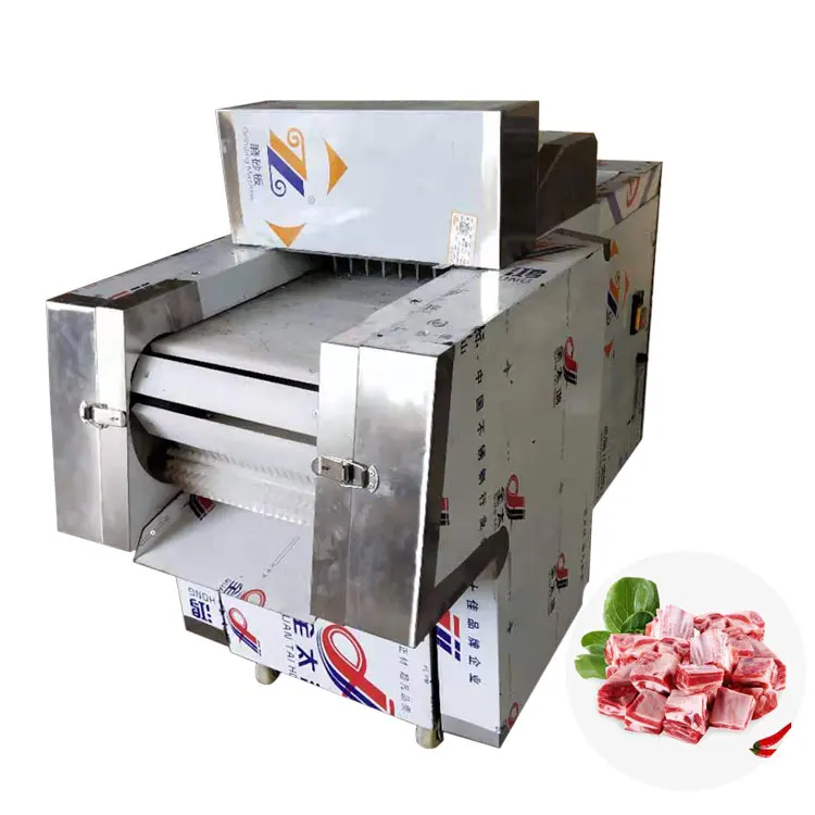 Butcher Commercial Electric Fresh Frozen Chicken Beef Pork Meat Cube Cutter Cutting Machine