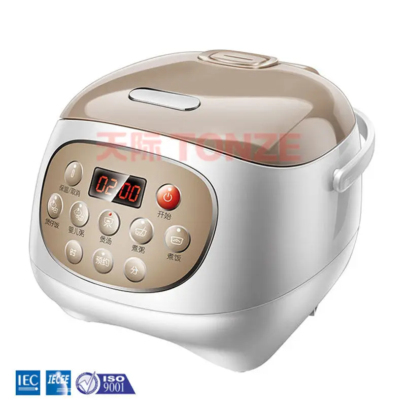 2L OEM Electric ceramic inner pot microcomputer control mini non-sticking rice cooker