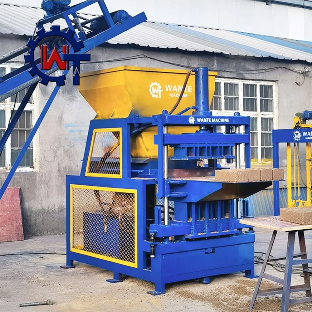 New Production Technology In China WT4-10 Fully Automatic Clay Hollow Block Making Machine Interlocking Brick Making Machine
