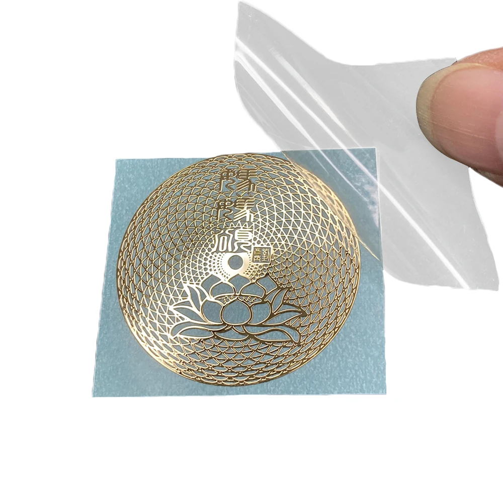 Customized luxury transfer metal stickers with adhesive stickers for metal three-dimensional gloss gold hollow labels