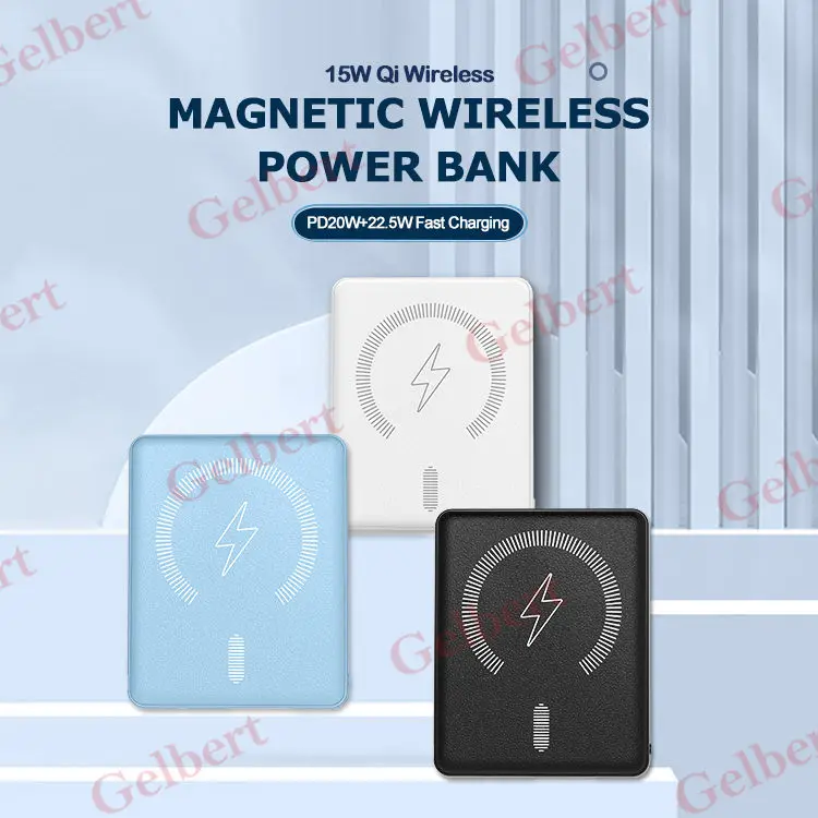 2022 New Magnetic Wireless Charger Power Bank 10000mAh With 15W PD20W Fast Charging External Battery For iPad iPhone 13 12 11