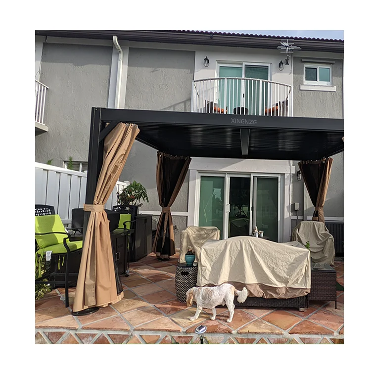 Wholesale  Sunshade Movable Outdoor Large Iron Gazebo for Garden