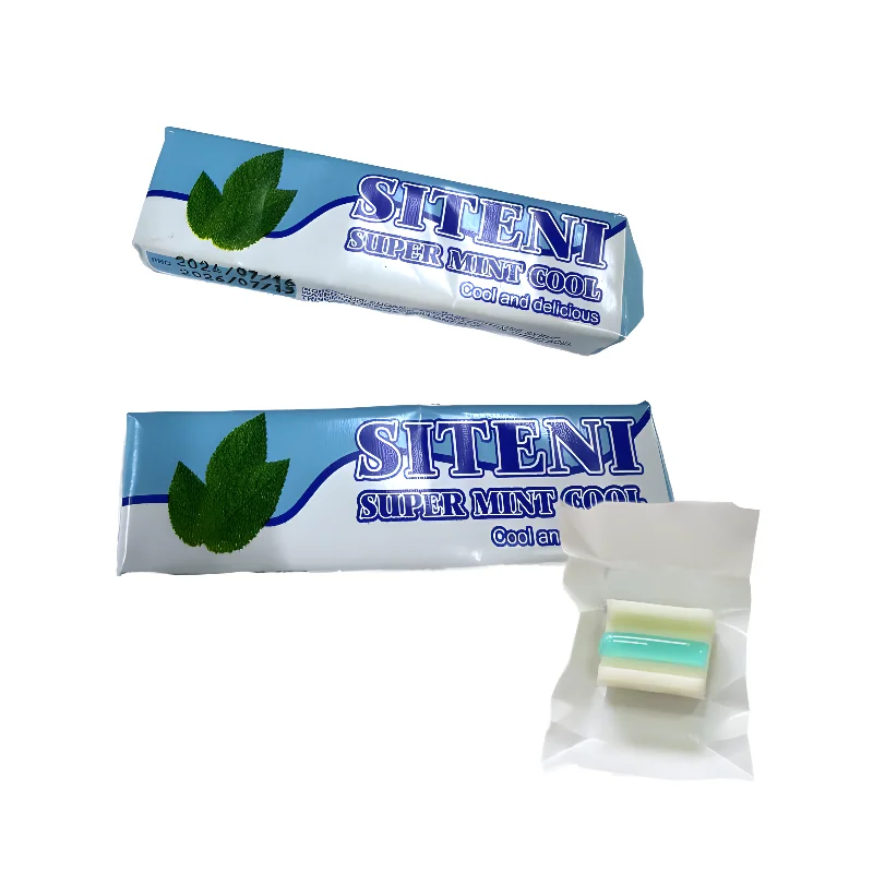 Wholesale Bulk Super Mint Gum Sweet Mix Fruit Flavor Jam Center Filled Bubble Chewing Jelly Gum