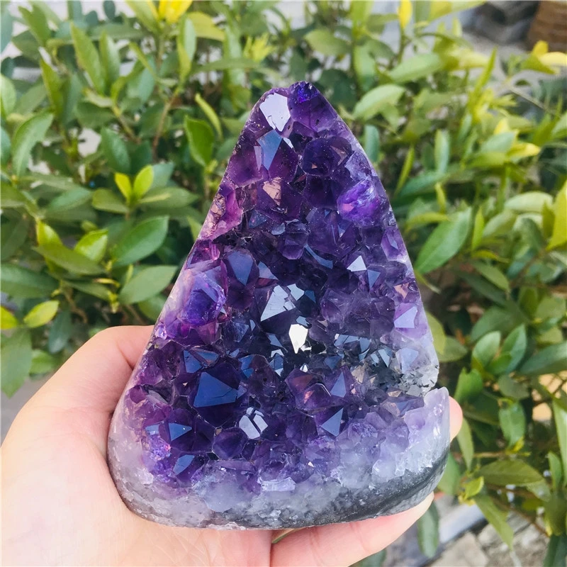 Natural stone amethyst geode Cave Quartz Crystal cathedral Healing Geode Cluster for decorations