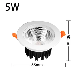 5 Вт 10 15 Luces Focos круглый Диммируемый Точечный светильник светодио дный Cob s НАРУЖНЫЕ фонари алюминиевый корпус