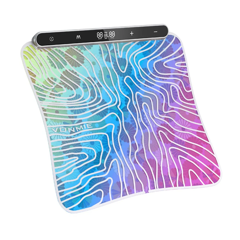 Intelligent Electronic Pulse Acupuncture Machine Therapy EMS Colorful Foot Mat Feet Stimulator Massager