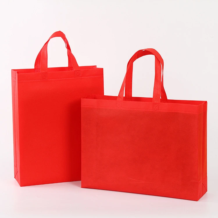 Custom printing Nonwoven vest Bag custom tote carry bags non woven handle bag groceries