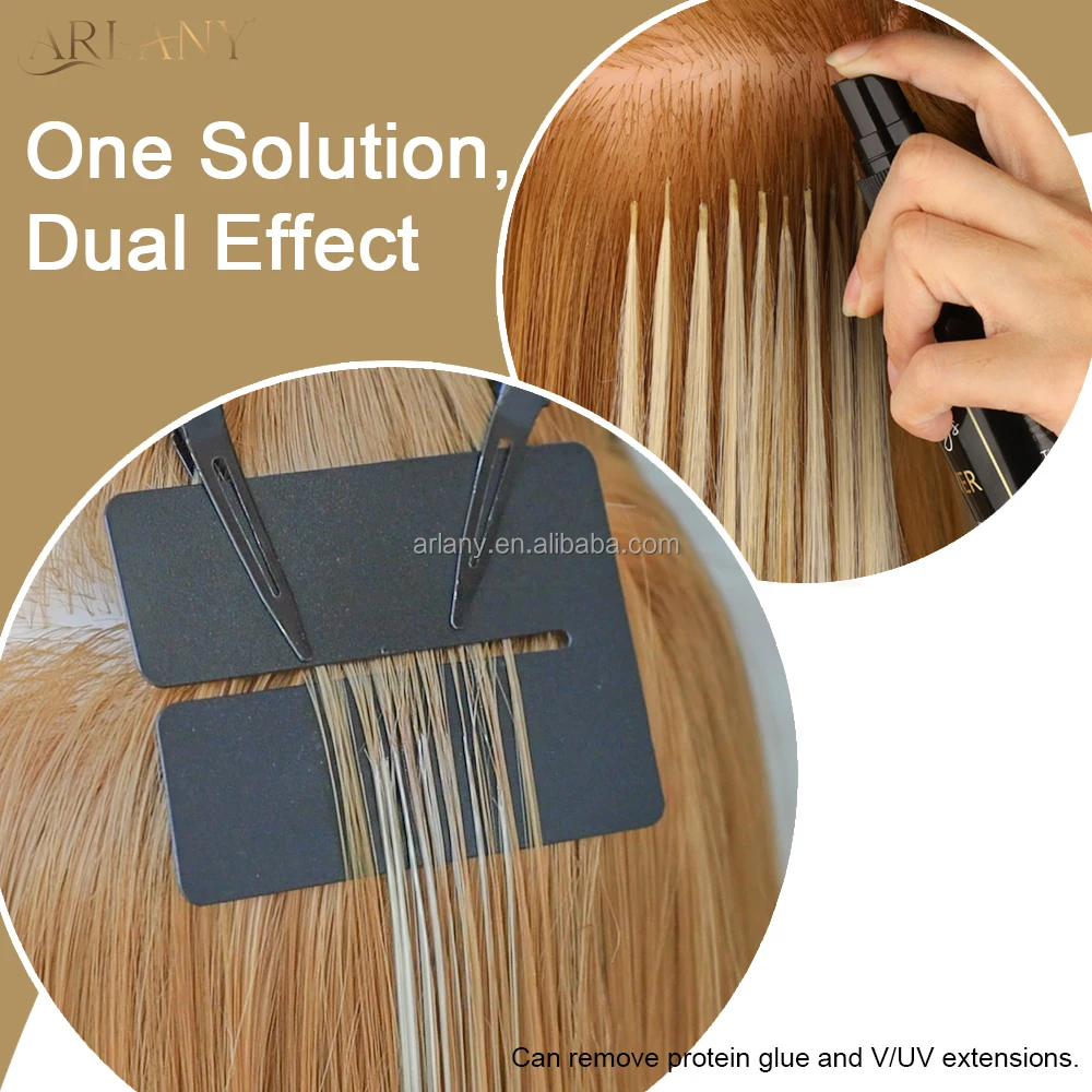 ARLANY Fast Tape in Hair Extension Remover Spray Keratin Bonding Glue Remover UV Light Hair Extension Glue Remover For Nail Tip