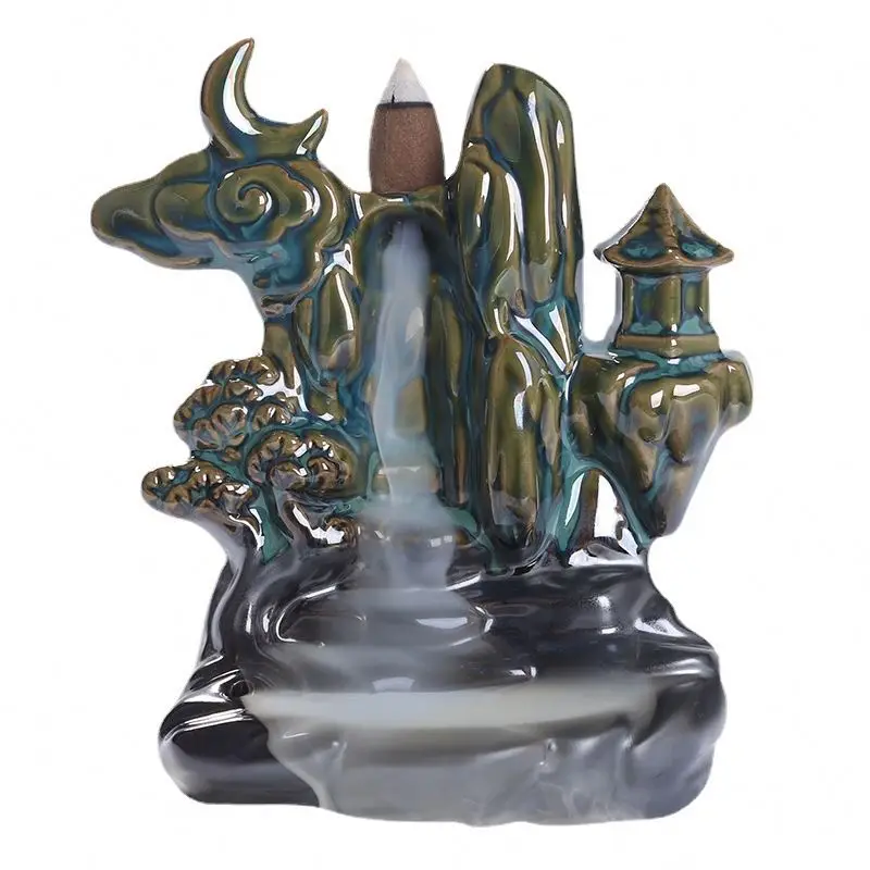 Backflow incense holder middle east black incense burner Aromatherapy Furnace Smell Aromatic ceramic burner incense