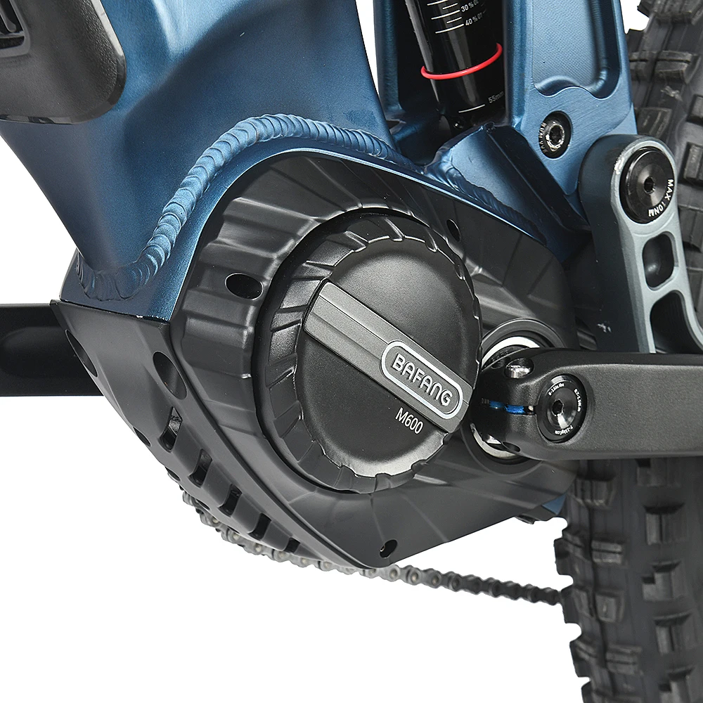 2022 New Model 6061 Aluminum Frame Full Suspension E bike 500W 48v Mid-drive Electric Bicycle