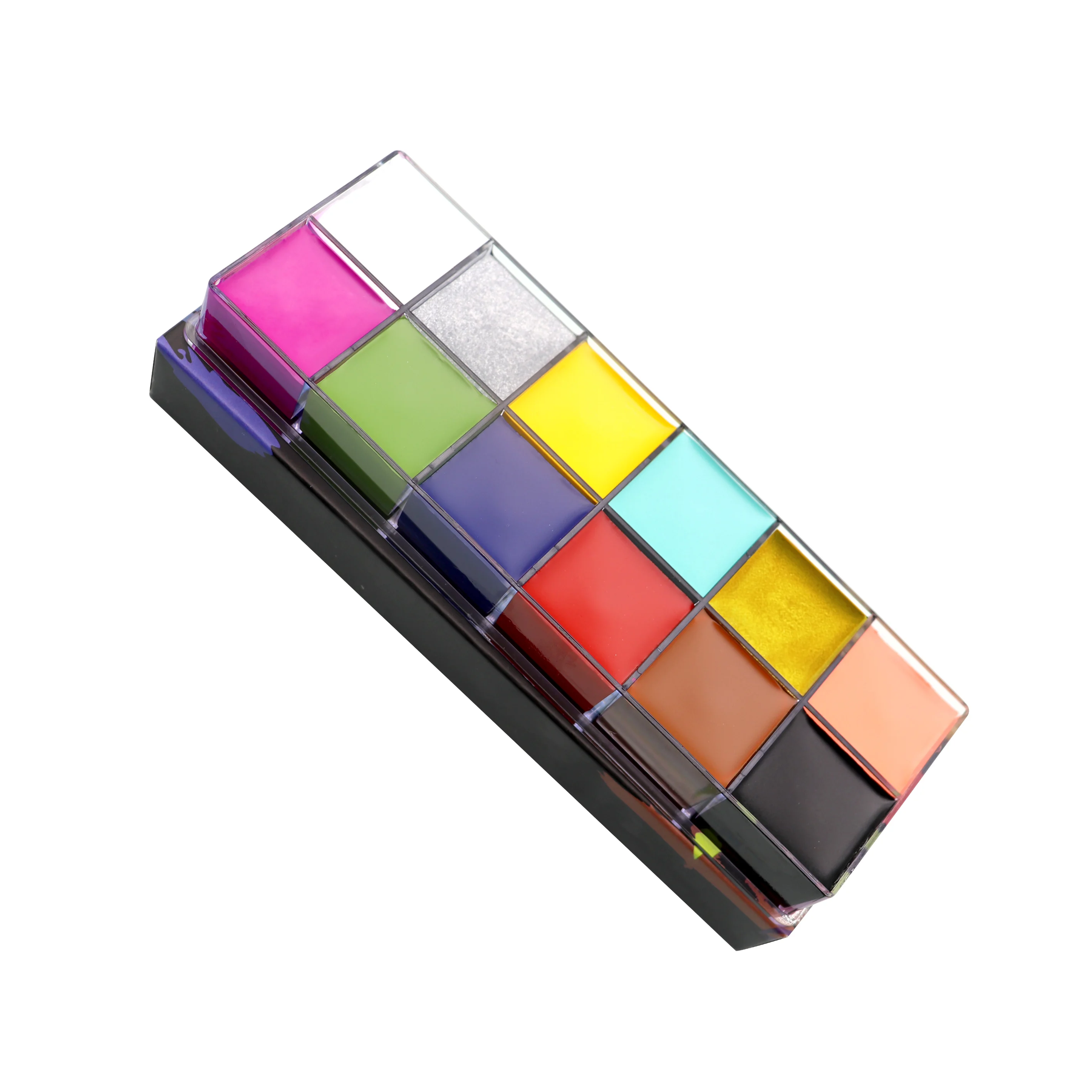High Quality 12-Color Face and Body Paint Palette for Drama Clown Halloween Makeup Safe for Festivals