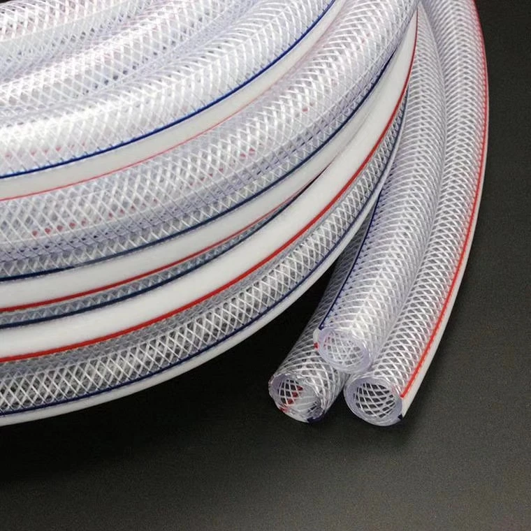 Factory Supply Plastic Soft Transparent Fuel Hose PVC Fiber Braided Reinforced Water Hose