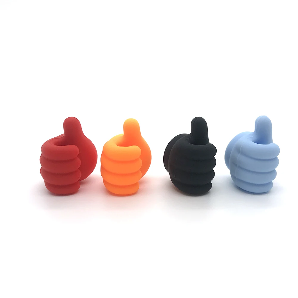 Eco-friendly Silicone Usb Wire Clips Desktop Cable Holder High Quality Cable Clip Black Silicone Fixing Clip