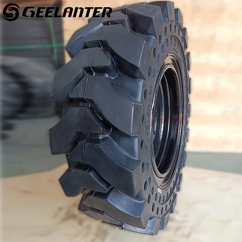 12 16.5 Industrial Solid Tire for Construction Equipment, Long Service Life 33 155016.5