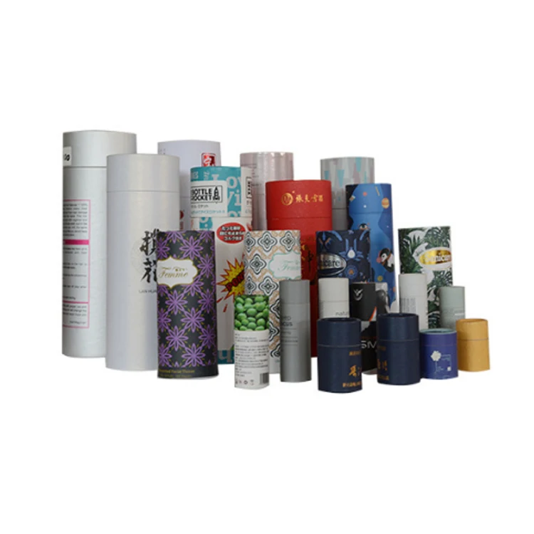 Customized Luxury Recycled dry herbs Packaging Cardboard Cylinder curry powders Container loose leaf herbal teas Paper Tubes