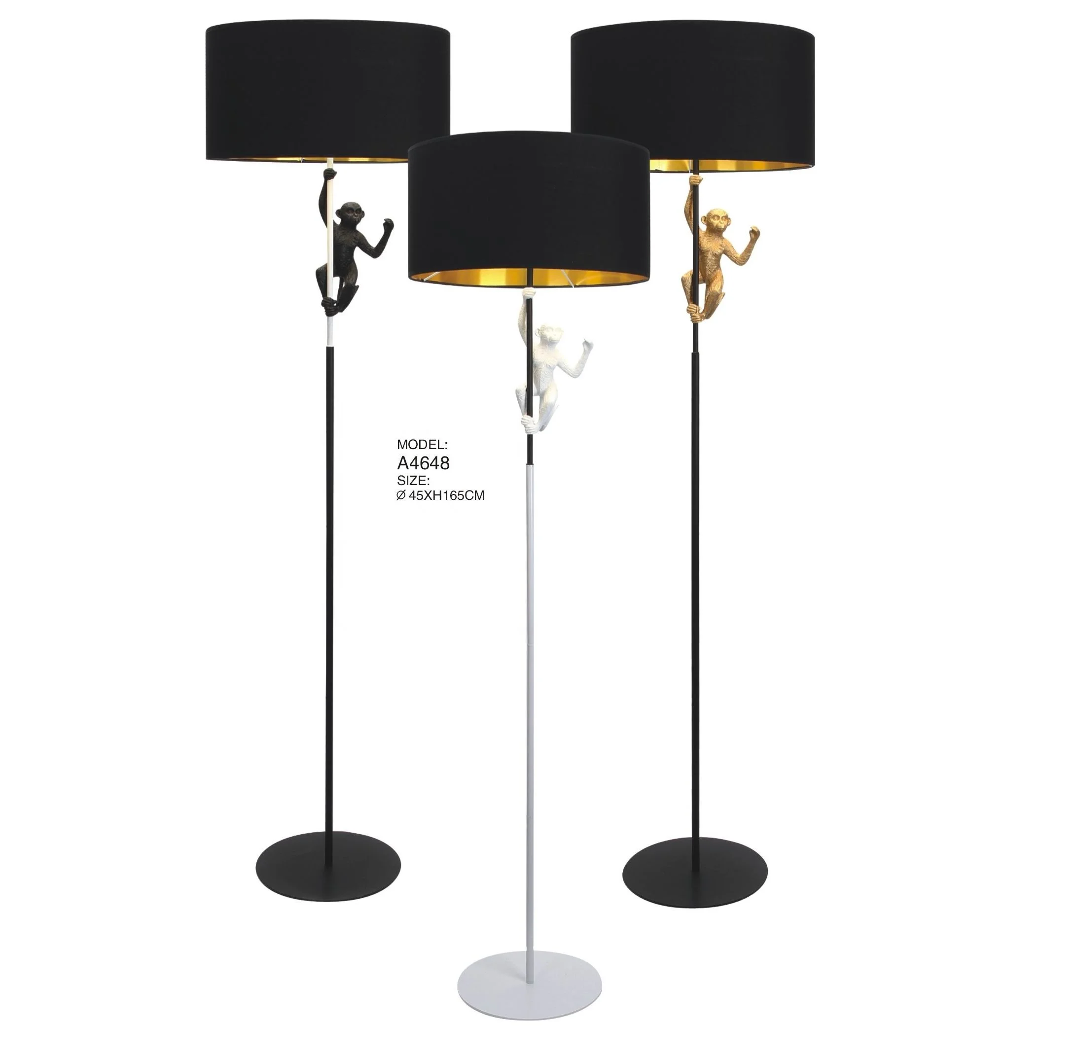 Home Decoration Modern  Standard Lights Feather Floor Lamp For Hotel For Living Room