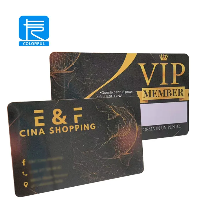Custom Luxury UV Printed Visiting Card Loyalty VIP Membership Warranty Card Plastic PVC Business Gift Cards