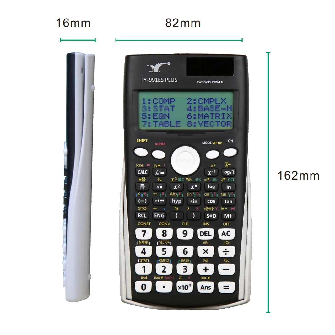 Professional FX 991ES Plus Custom Solar Electronic Scientific Calculator School Use Custom Logo Digital Students Mathematics