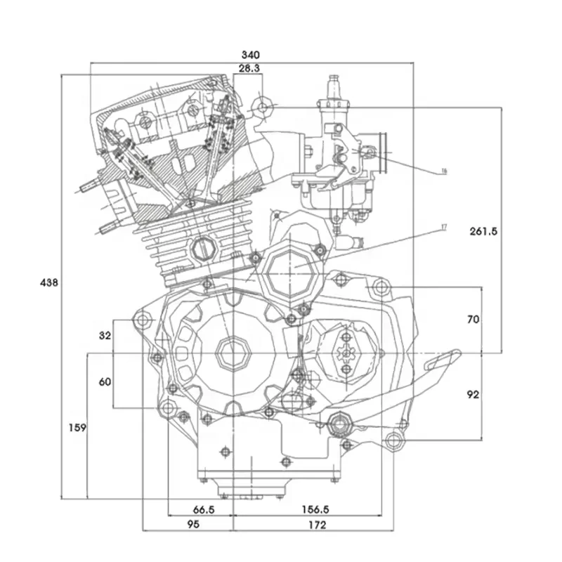 EDR racing bike Loncin 200cc engine 150cc motor scooter engine