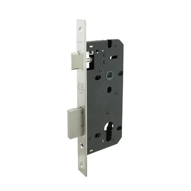 Metal Entry door hardware safe locks Stainless Steel Security Lockset Euro Profile Cylinder Key Mortise Lock Handle Set