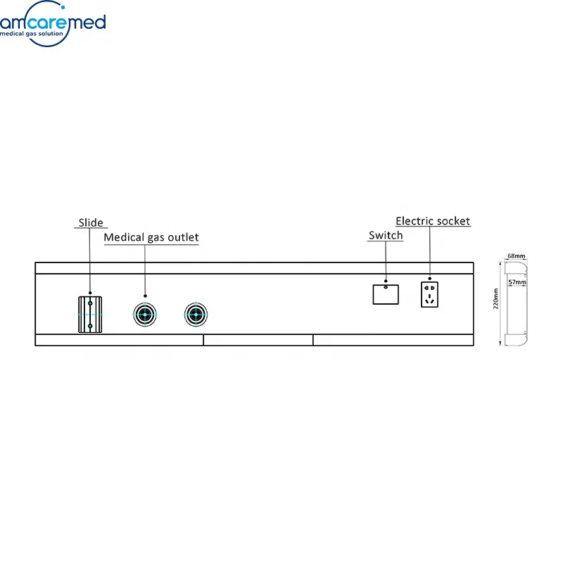 NTC200 Bed Head Units Hospital Bed Head Panel Price