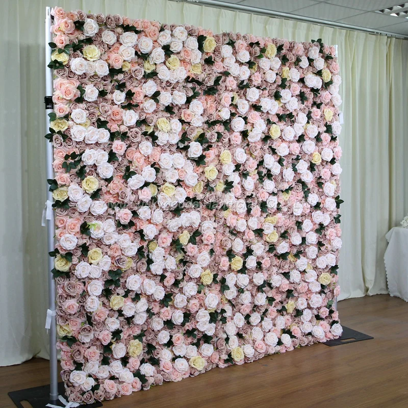 Artificial Decorative Flower Wall Panels for Wedding Stage Backdrop