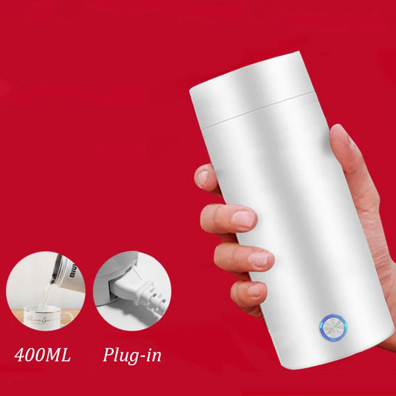 Портативный электрический чайник Xiaomi, Термокружка, дорожный кофейный водонагреватель с контролем температуры, умный чайник для воды, термос