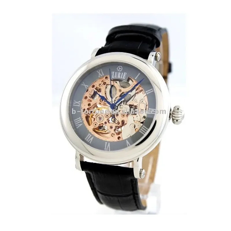 ZUSK-01G wholesale quartz men jam seagull skeleton mechanical stainless steel automatic watch