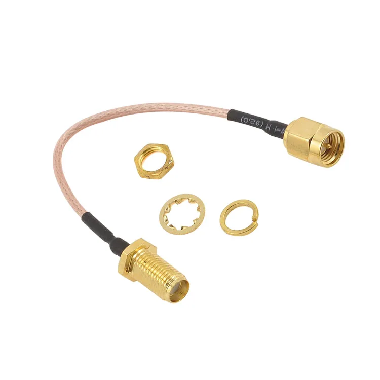 Manufacture RG179 50ohm RF Coaxial Cable Assembly with MCX R/A Plug to SMA or MCX R/A Plug Connector