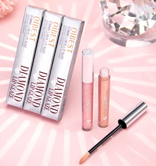 Бесплатный образец, оптовая продажа, неприлипающий водонепроницаемый макияж, матовый блеск, флип-блеск, Алмазный крем, блеск для губ