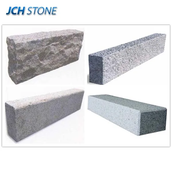 Road side round curb stone granite kerb stone curbstone