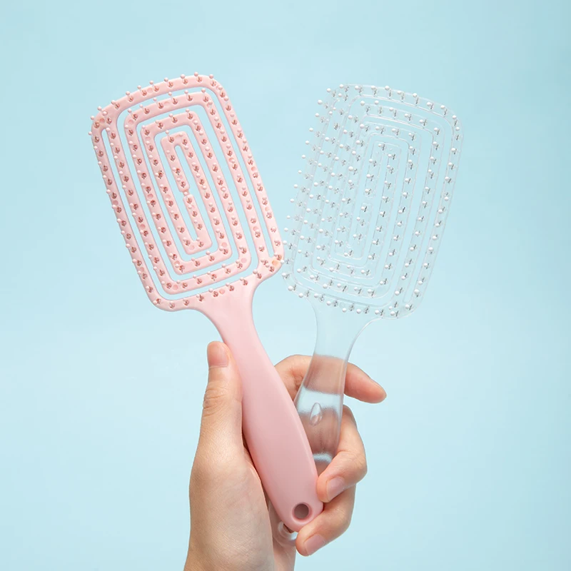 Fashion Design Hair Comb for Women detangling small curly hair brush Hollow Brush Wet And Dry Hair Detangling Brush