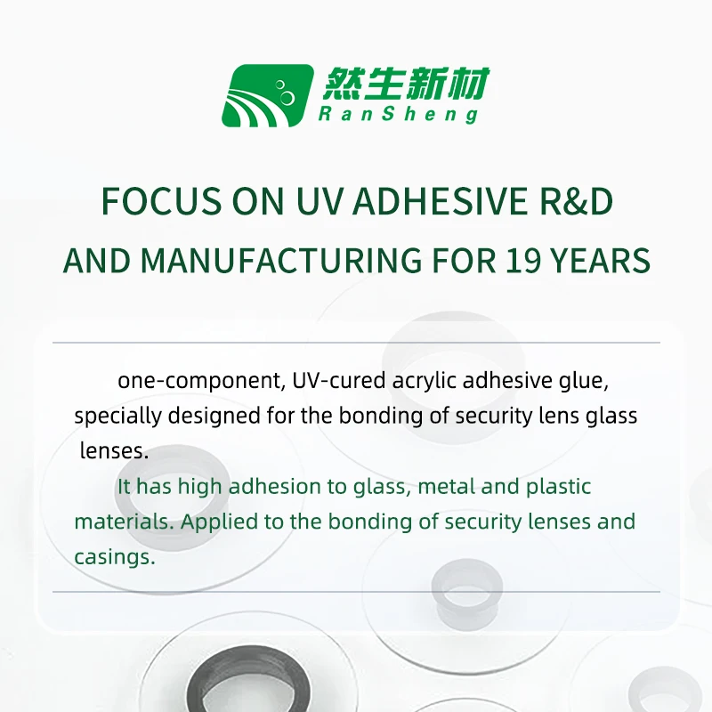 Factory Direct Sale Plastic Adhesive Resin Security Lens Bonding UV Glue