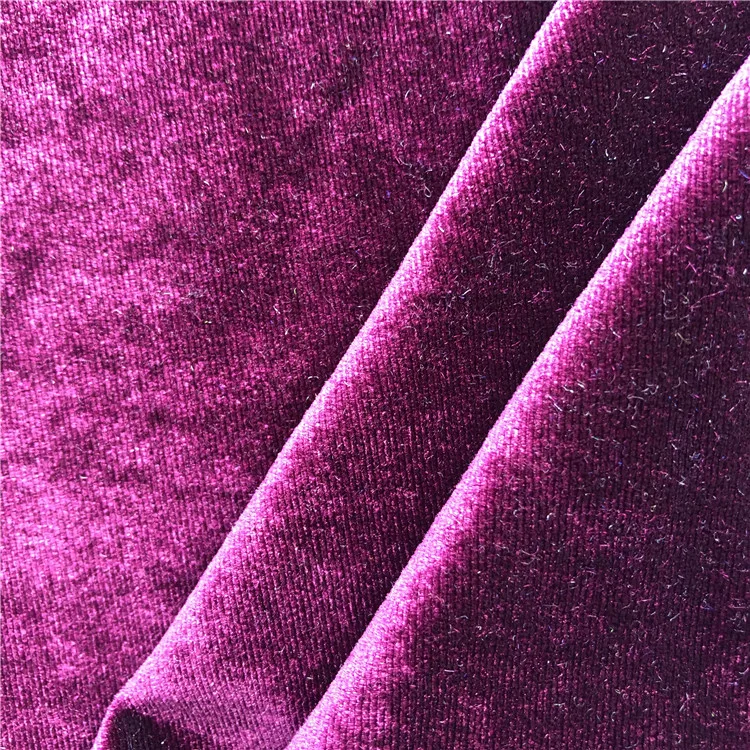 Korean Ks Velvet Solid colour 4 way stretch velour Fabric For Woman Dress Garments