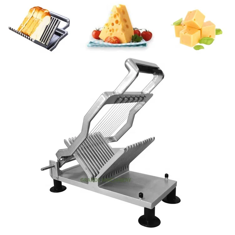 Small Manual Durable Cheese Slicer with Cutter 10mm 20mm Cheese Cube Cutter Machine for Sale