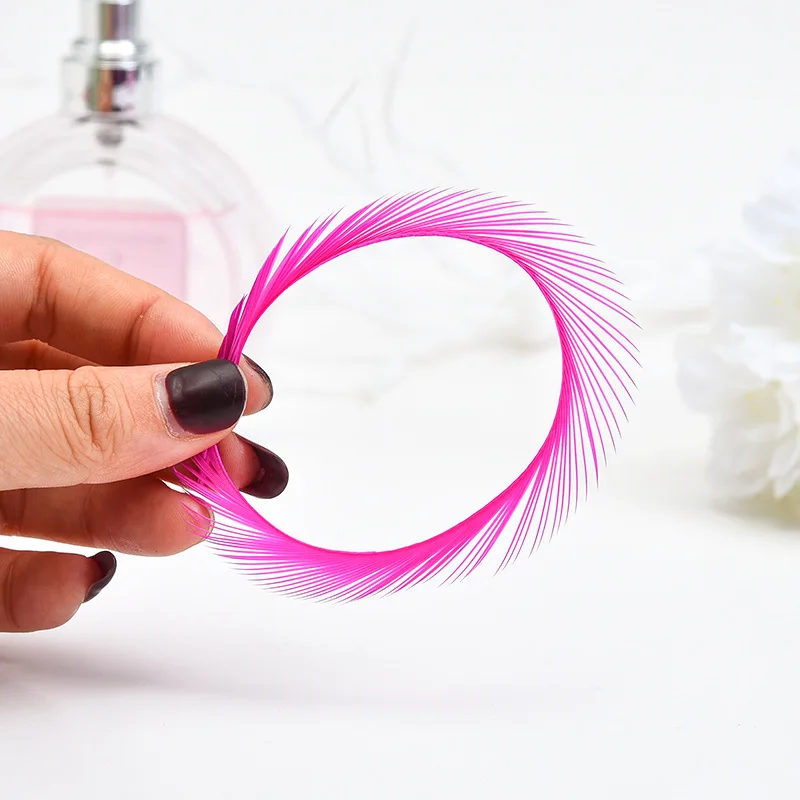 Raw Feathers millinery Hats Making decoration Colorful Loose Goose Biot Feathers Earrings feathers for hats Fashion Decor