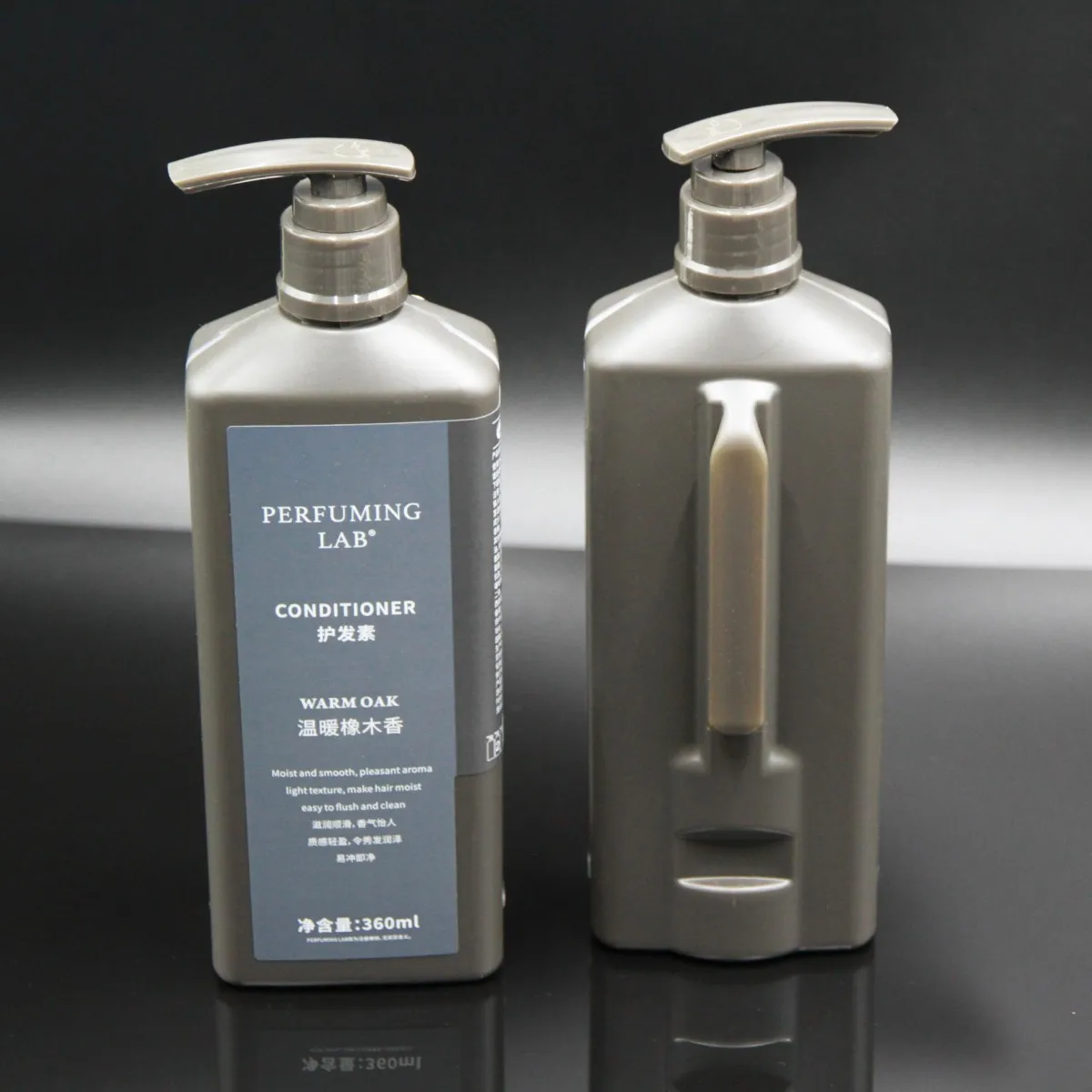New 360ml double level line emulsion press bottle holder bottle clip pump head Hotel wall hanging shampoo bottle