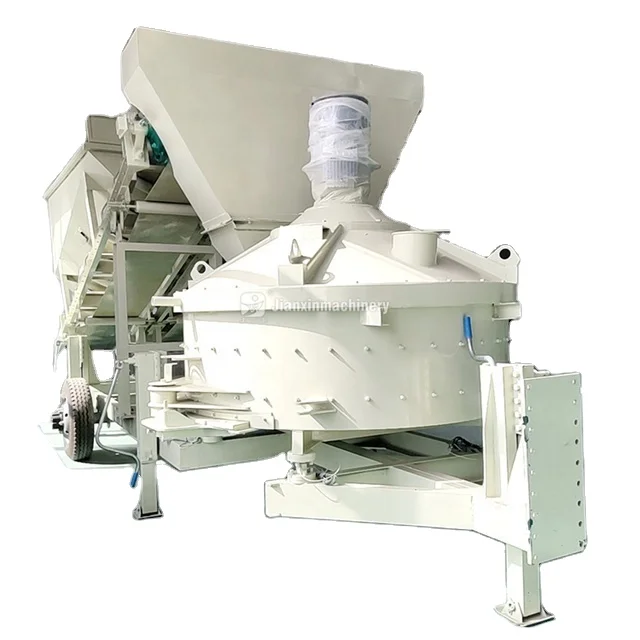 Mini Portable 15m3/h Compact Mobile Concrete Mixing Plant For Hot Sale