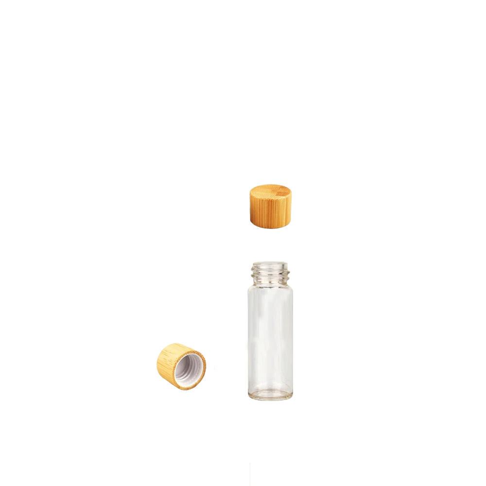 Custom label 80mm 98mm 109mm 120mm Transparent Glass Roll Tubes With CR Cap