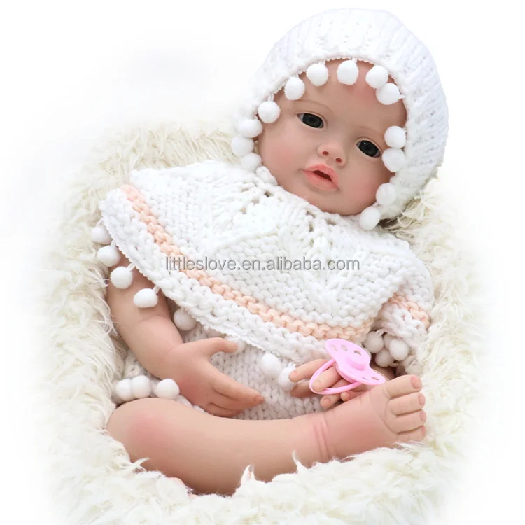 Wholesale Full Silicone Reborn Baby Doll Custom 22Inch Soft Solid Silicone Reborn Baby Dolls