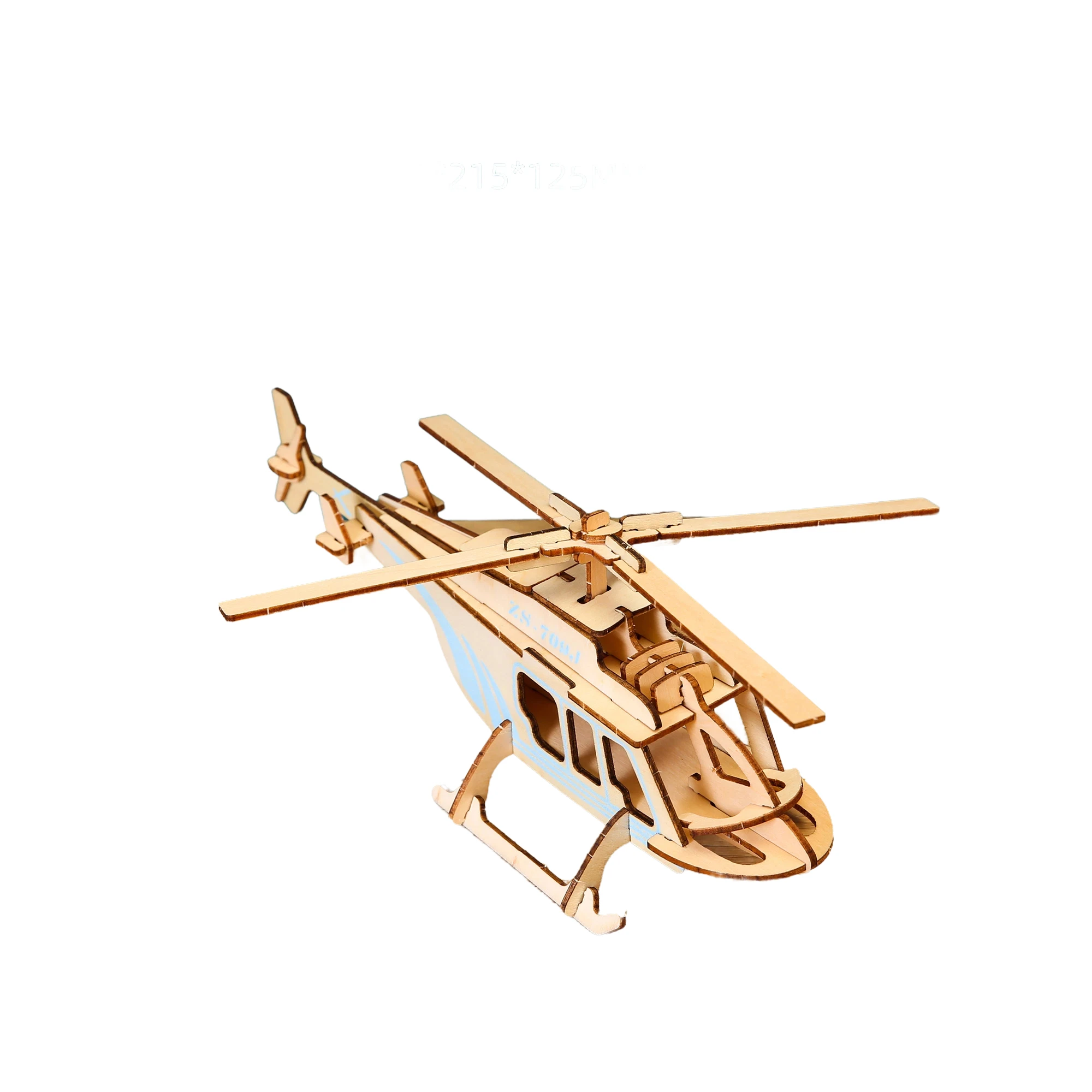 Handmade puzzle toy wooden airplane puzzle toy DIY airplane model kit box wooden jigsaw puzzles for kids 6 years old